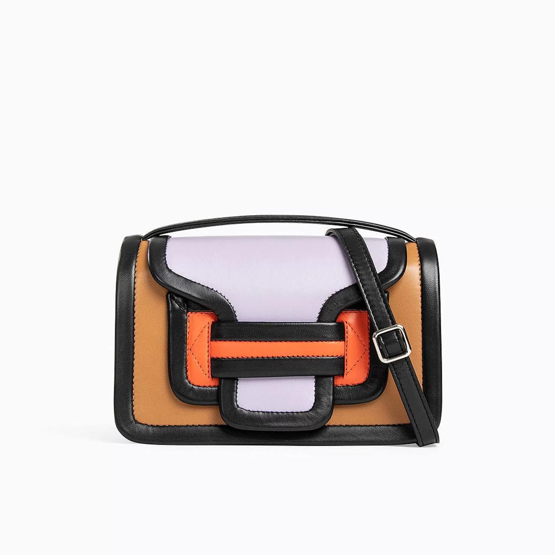 Pierre Hardy Handbags<Alpha Handbag Cognac/Lilac/Orange/Black