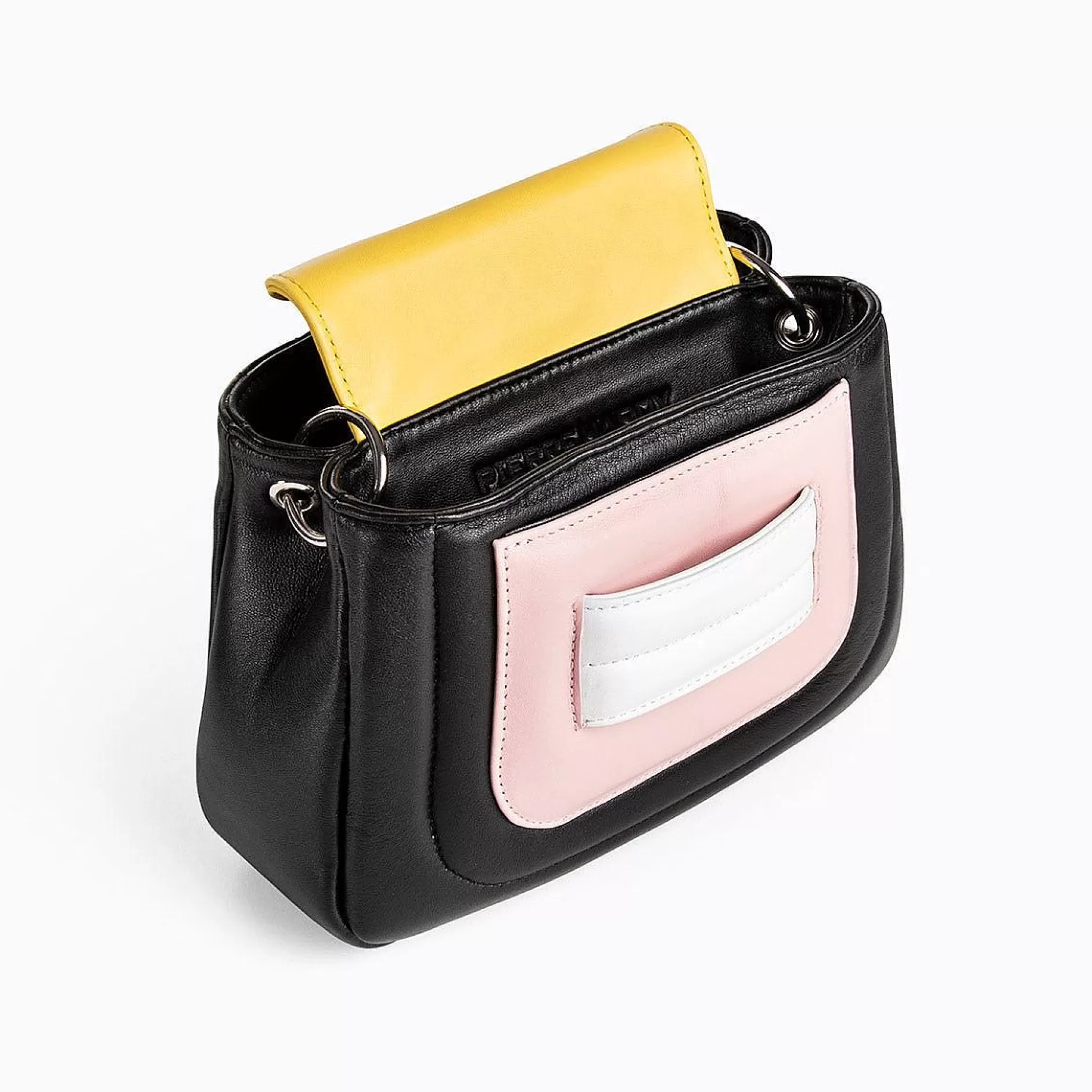 Pierre Hardy Handbags<Alpha Pad Handbag Black/Yellow/Pink