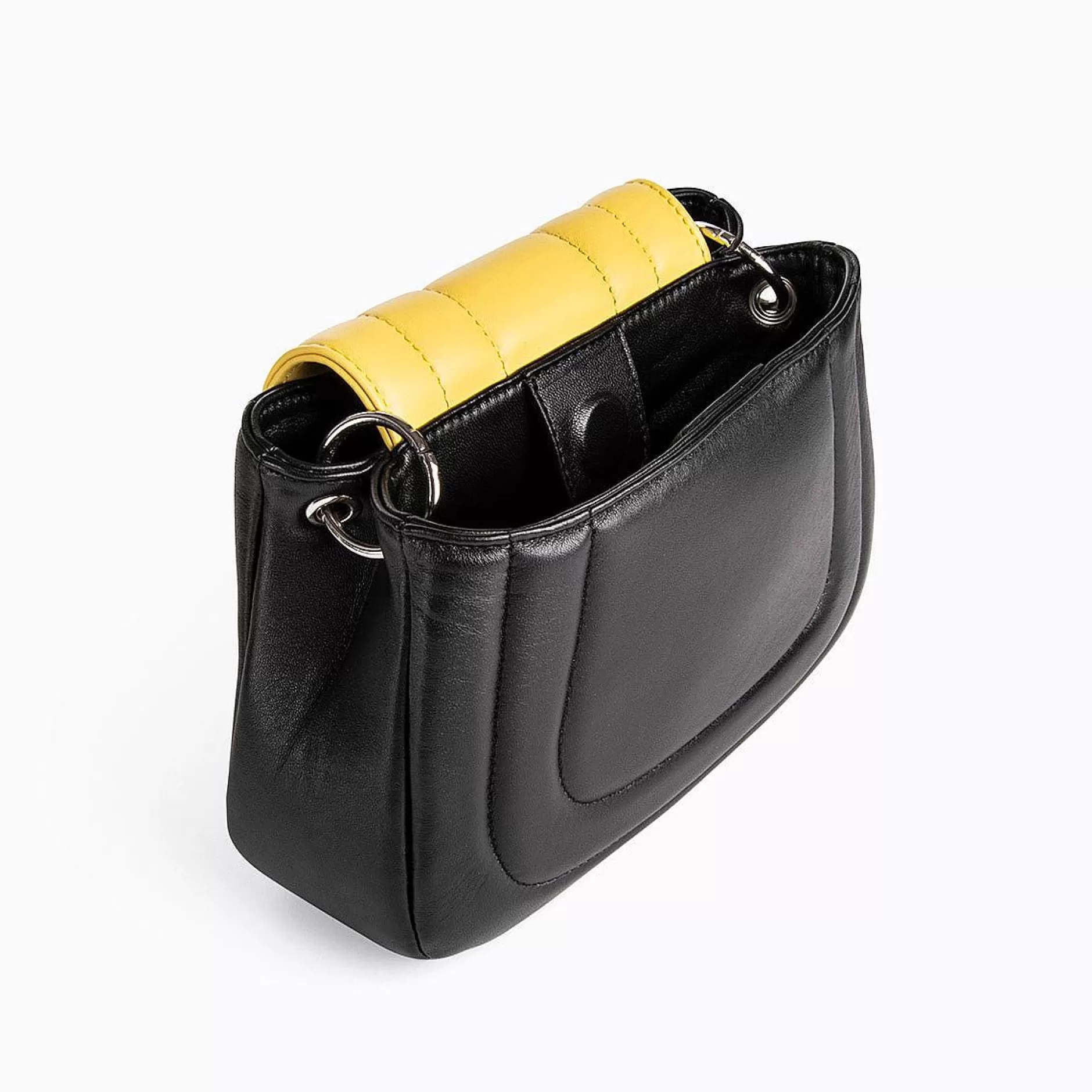 Pierre Hardy Handbags<Alpha Pad Handbag Black/Yellow/Pink