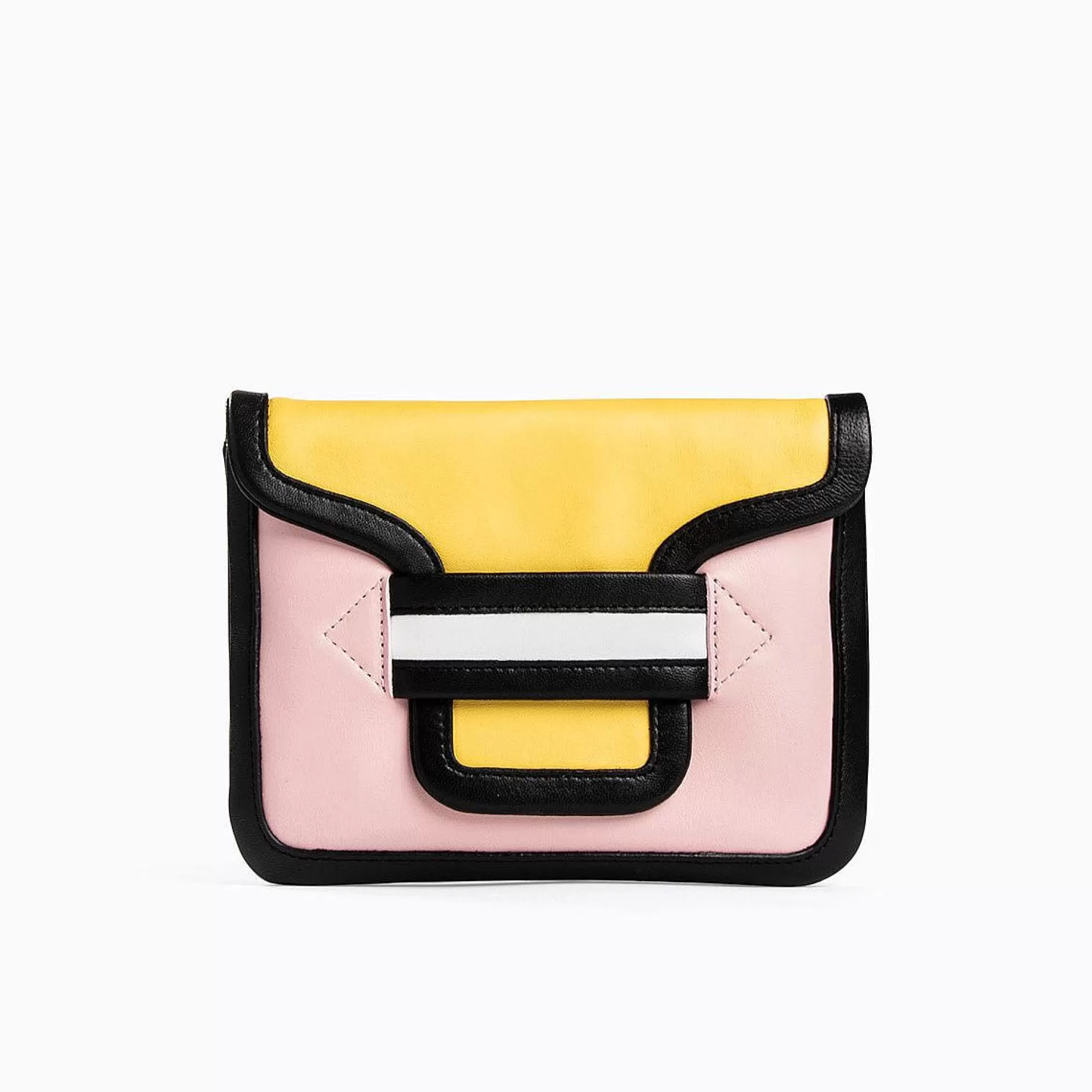 Pierre Hardy Crossbody Bags<Alpha Pouch Pink/Yellow