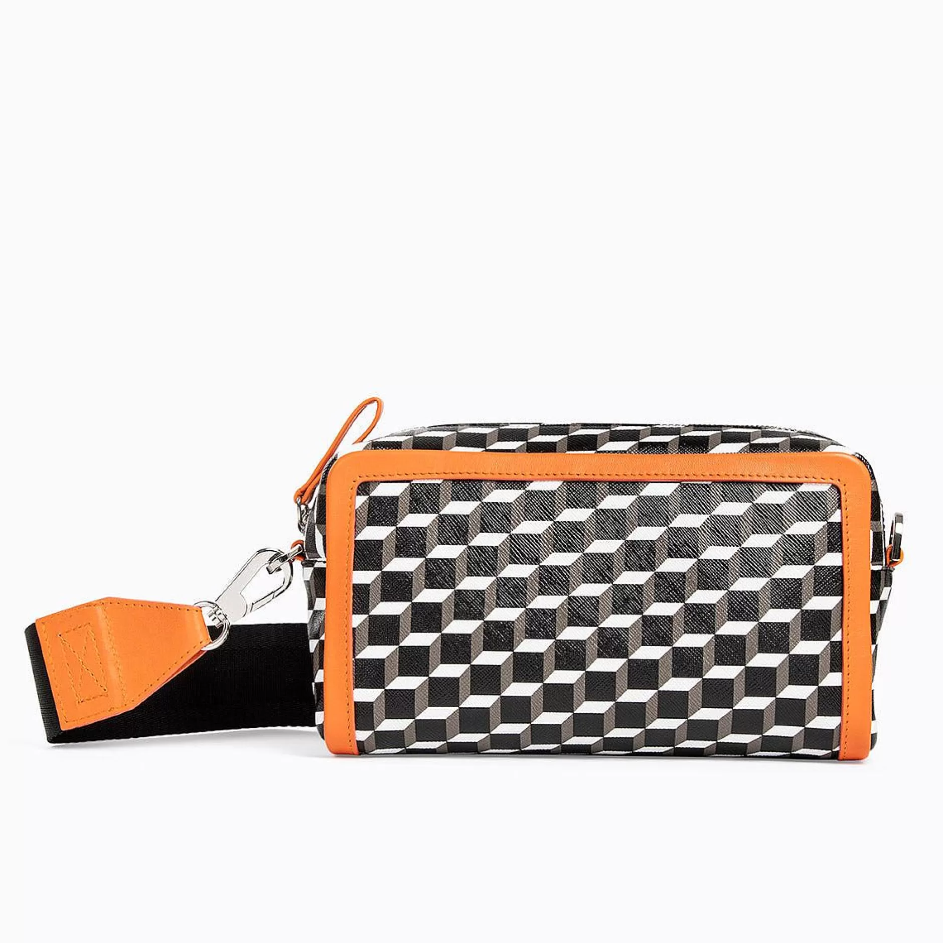 Pierre Hardy Camera Bags<Maxi Cube Box Bag Black/White/Orange