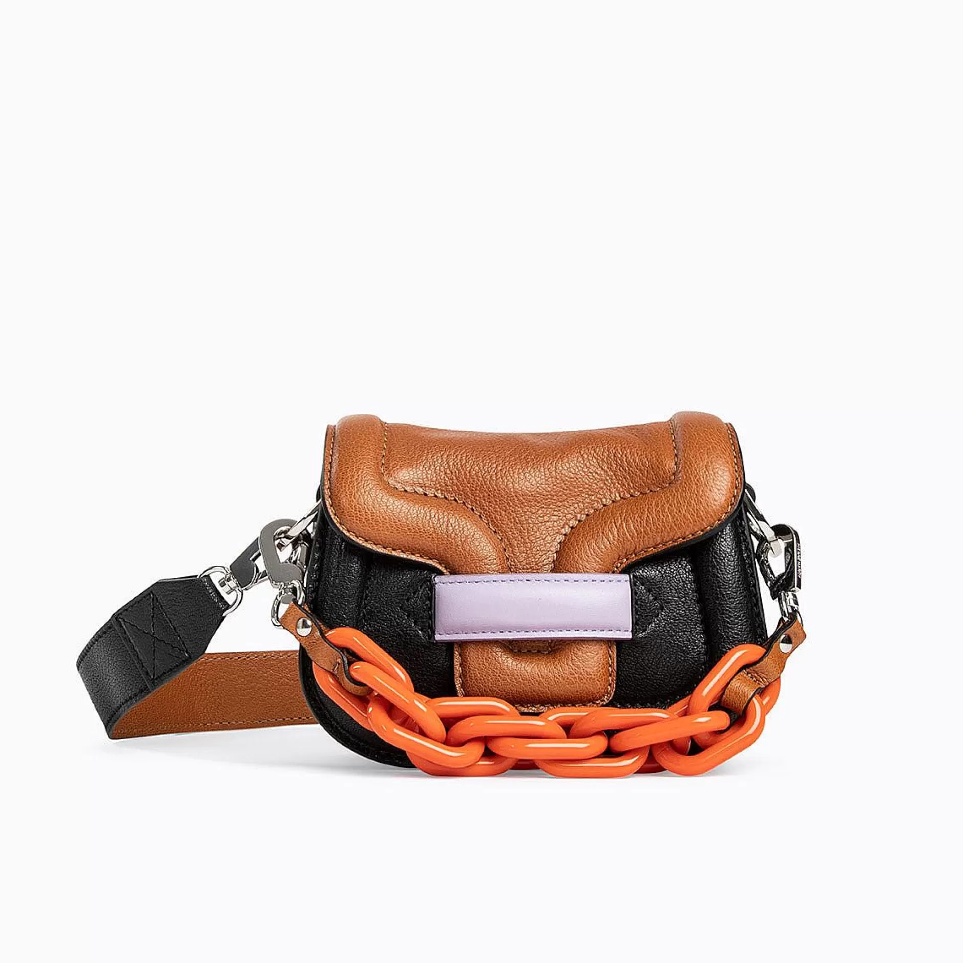 Pierre Hardy Crossbody Bags<Micro Alphaville Bag Camel/Black/Lilac/Orange