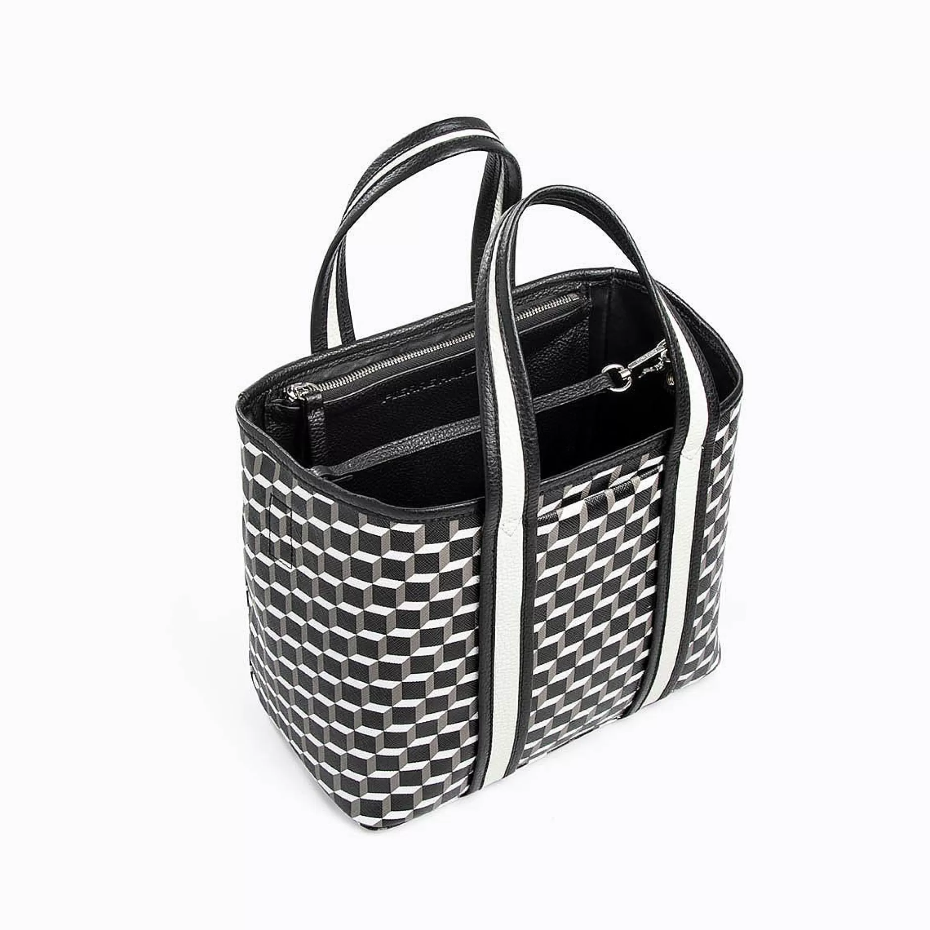 Pierre Hardy Tote Bags<Mini Archi Tote Black/White