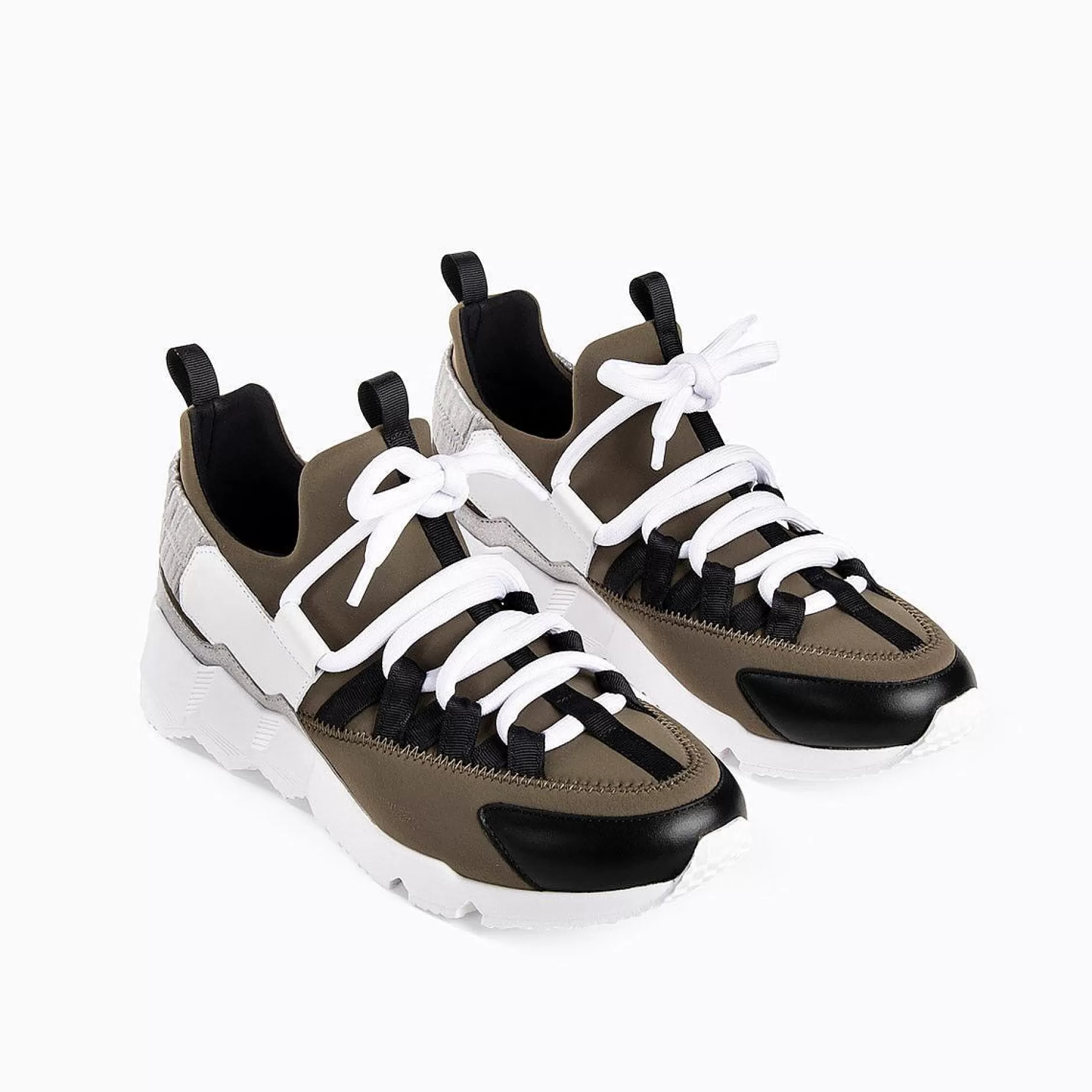 Pierre Hardy Sneakers<Trek Comet Sneakers Kaki/Black,Silver