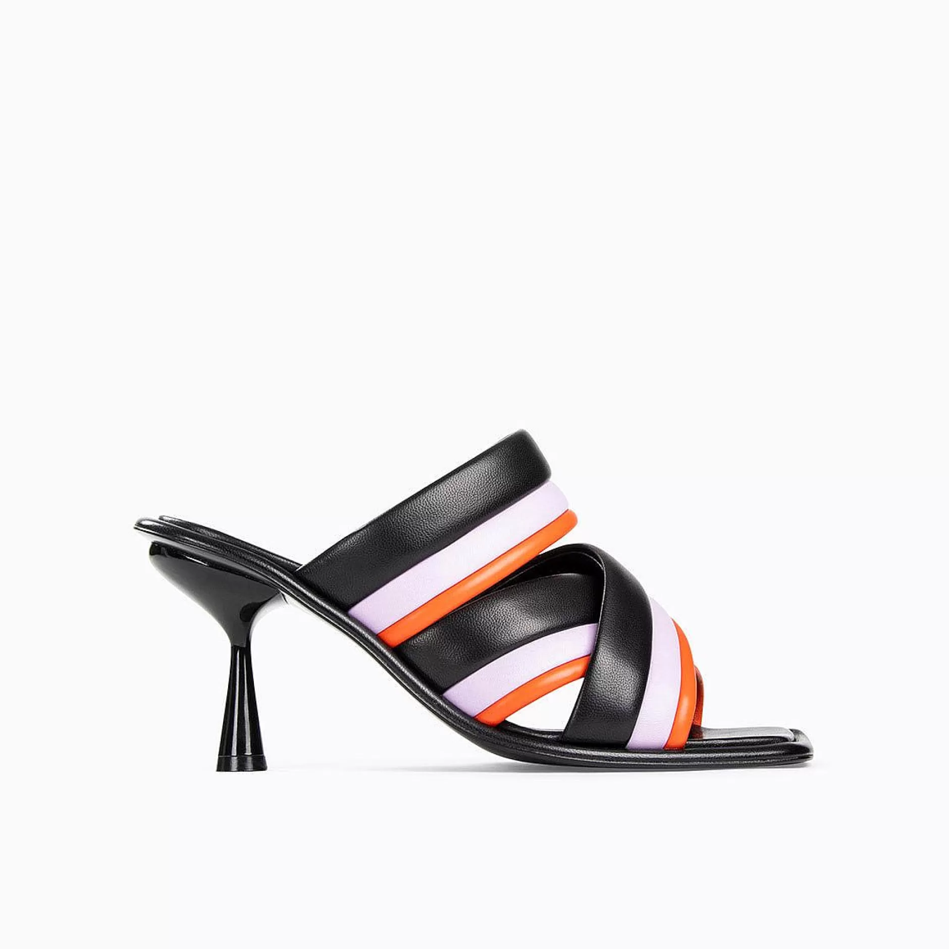 Pierre Hardy Mules & Sandals<Xanadu Heeled Mule Black/Orange/Lilac